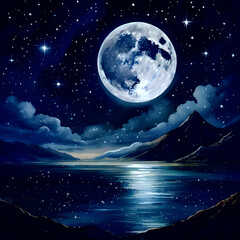 밤바다 맑은달
