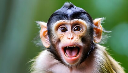 A Monkey Making Funny Faces