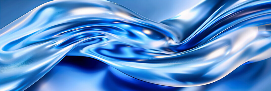Blue Abstract Liquid and Water Motion, Vibrant Wave and Ripple Design, Dynamic and Fluid Background Concept