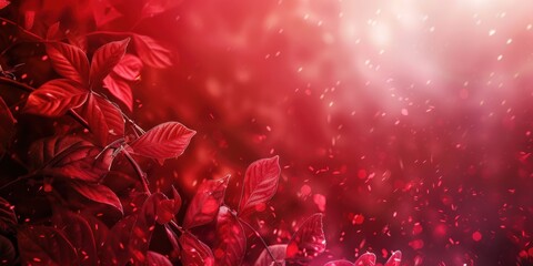Generate a photo of red nature background