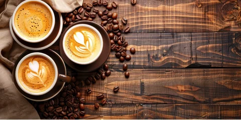 Foto op Plexiglas Generate a photo of coffee shop menu  © sambath