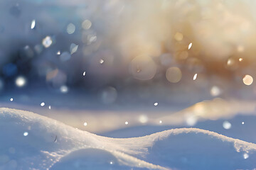 Winter snow background with snowdrifts - obrazy, fototapety, plakaty