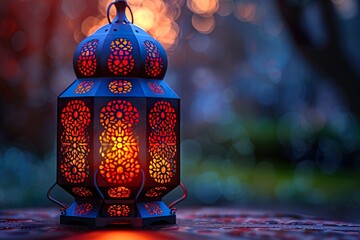 Islamic lantern background, Ramadan kareem and eid mubarak holiday concept  - obrazy, fototapety, plakaty