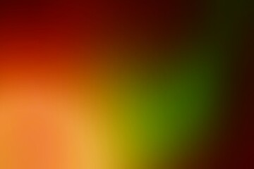 Abstract blurred background image of red, orange, green colors gradient used as an illustration. Designing posters or advertisements.