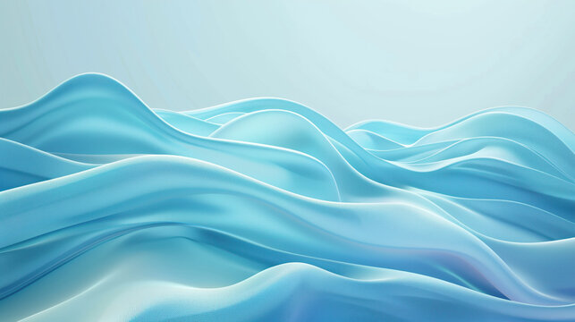 Smooth elegant blue soft satin surface abstract background