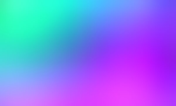 Abstract blurred background image of blue, purple, green, pink colors gradient used as an illustration. Designing posters or advertisements.