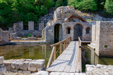 Butrint National Archaeological Park in Albania. Unesco world heritage site.