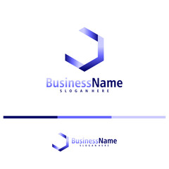 Letter J logo design vector. Creative Initial J logo concepts template