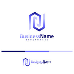 Letter J logo design vector. Creative Initial J logo concepts template