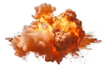 Fire and Explosion Sagas on Transparent Background