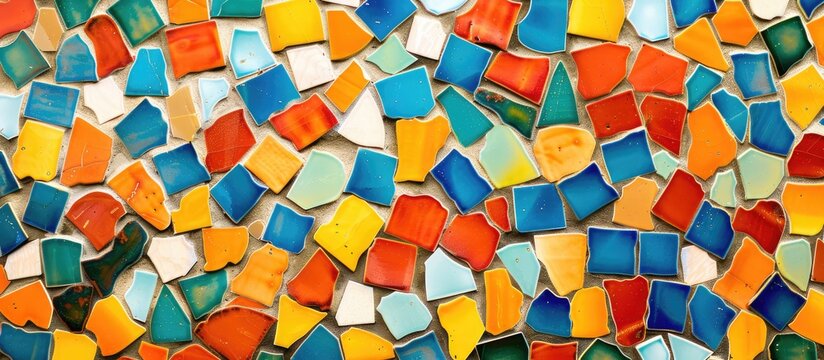 Colorful mosaic pattern texture