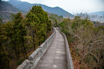 Jiangnan Great Wall, Linhai city, eastern Zhejiang Province, China