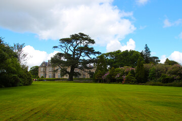 Beautiful park with Muckross House in the background, Killarney, Ireland