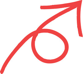 돼지꼬리 화살표