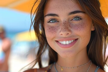 A portrait of a smiling individual, the glow in their eyes reflecting the sun-kissed Mediterranean roots