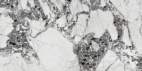 Grey marble and terrazzo texture, polished digital tile surface for floor tile © Vidal