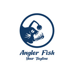 Powerful and unique Angler Fish Logo Vector