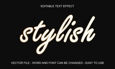 Editable text effect luxury style, expensive text style