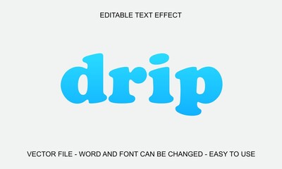 Water drip editable text effect
