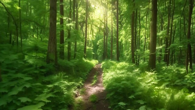 video The forest provides a peaceful sanctuary as the greenery envelops you in its embrace