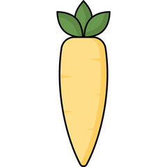 Turnip Illustration Isolated PNG