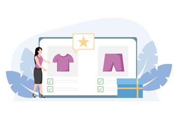 E Commerce Flat Design Illustration
