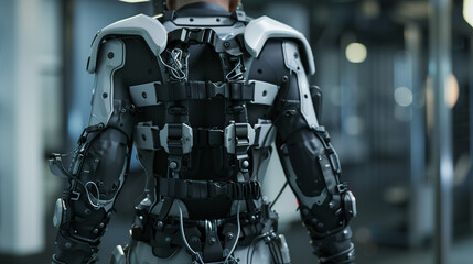 Empowering Humanity: Wearable Exoskeletons Revolutionizing Mobility - obrazy, fototapety, plakaty