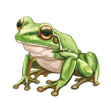 Cute Frog Clipart clipart isolated on white background