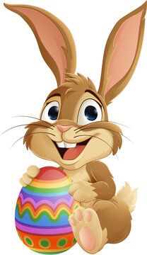 recommend clip art: Easter Bunny and Chocolate Egg Rabbit Cartoon