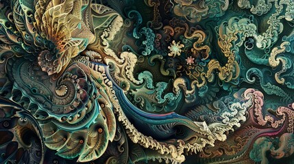 A mesmerizing tapestry of intricate patterns and textures, blending together in a symphony of visual delight and artistic expression.