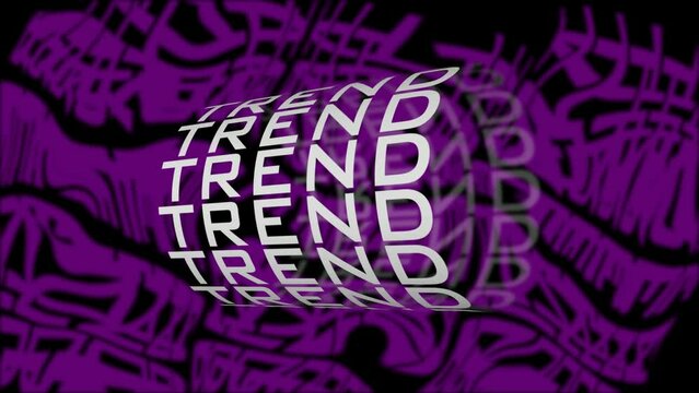 Trend purple violet word background