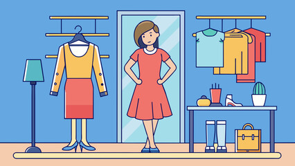 women  shopping vector illustration