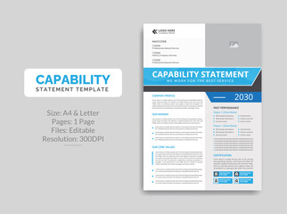 Capability Statement template design