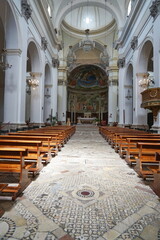 Interior of the cathedral of Santa Maria Assunta in Spoleto, Italy
