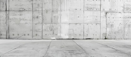 White blank concrete wall for textured background.