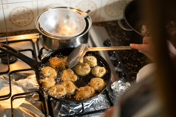 Typical Catalan Easter dessert Roscos de Semana Santa 