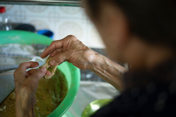 Typical Catalan Easter dessert Roscos de Semana Santa 