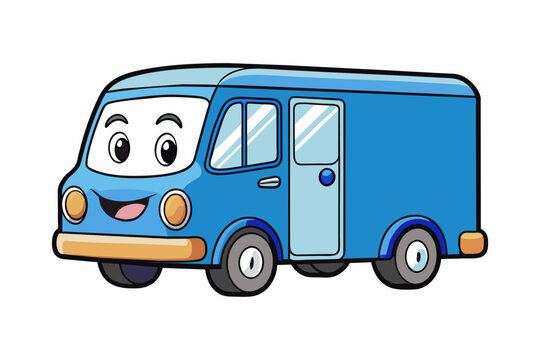 mail truck vector illustration