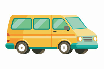 minivan car vector illustration