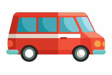 minivan car vector illustration