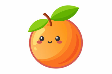 nectarine food vector illustration