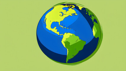 earth globe illustration, earth globe in the sky, earth background, earth day, national earth day, AI generated