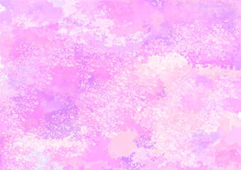 ピンク　花　桜　水彩　手描き　バック　模様　背景