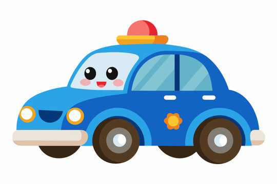 police car vector illustration