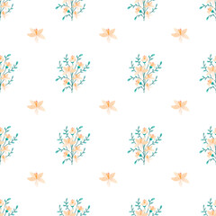 Floral Joy Seamless Vector Pattern Design