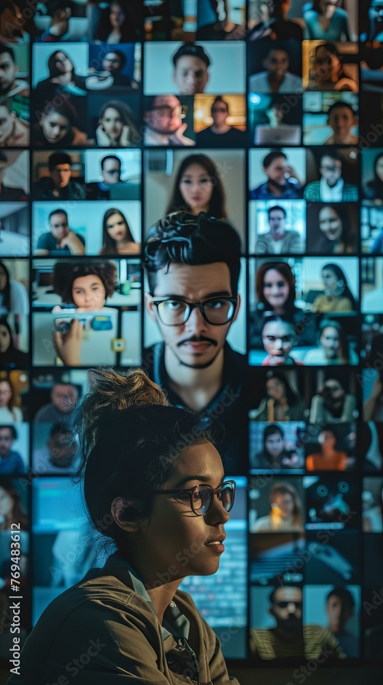 Aufkleber cybersecurity analyst monitoring data