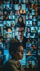 Cybersecurity Analyst Monitoring Data