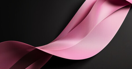 Trendy Pink Black Background with Elegant Curved Design