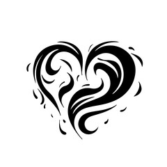 Naklejka premium Tender heart vector