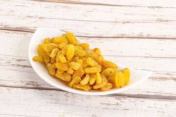 Yellow raisin - dry grape berries